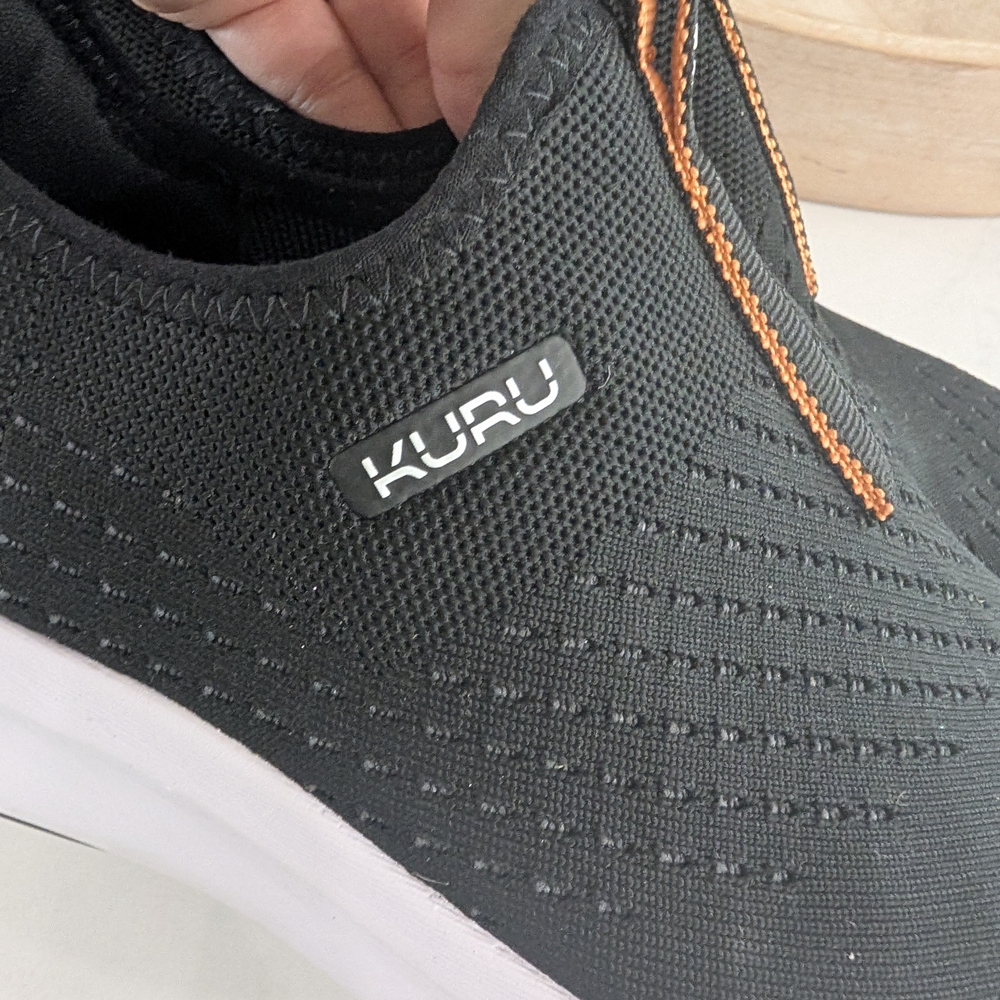 KURU Black and White Slip-On Shoes - Picture 4 of 8